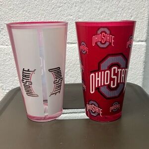 Ohio State Red and White Drinkware Set